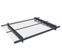 WESTMANN Auvent en métal Cola 120 - Acier revêtu par pulvérisation et aluminium - Panneaux en polycarbonate transparent - Anthracite - Résistant aux intempéries et facile d'entretien - Montage facile