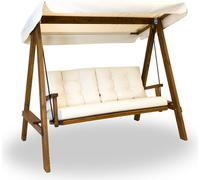 Westmann Balançoire hollywoodienne en bois Pera 2000 Beige 203x116x180 cm
