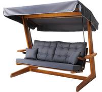 Westmann Balançoire hollywoodienne en bois Sia 2400 Anthracite 120x236x190 cm