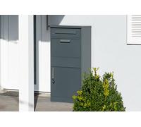 Westmann Boîte à colis en acier + boîte aux lettres - 50 x 37 x 112 cm - WMHXXPB005