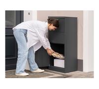 Westmann Boîte à colis en acier thermolaqué anthracite - 50 x 39 x 114 cm - WMHXXPB004