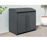 Westmann Cache-poubelle double en acier Moderna - 83 x 139 x 135 cm - WMJGBAC214A-2