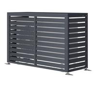 WESTMANN Carénage pompe à chaleur Boxa M | Couvercle en métal pour climatisation et pompe à chaleur | Acier galvanisé | Pieds réglables en hauteur ± 5 cm | Anthracite