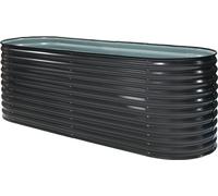 Westmann Grow Faster M Métal Lit surélevé en tôle ondulée Anthracite