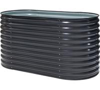 Westmann Grow Faster S petite plate-bande surélevée en métal tôle ondulée anthracite