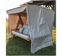 Westmann Housse pour balancelle Luna 2600, 244 x 148 x 197 cm, gris | Avec une fermeture éclair et un cordon de serrage, la housse peut être fixée en toute sécurité et se replie lorsqu'elle n'est