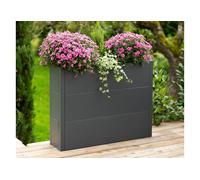 Westmann Jardinière haute en acier anthracite Talus XL - 100 x 25 x 77 cm - WMHPS-771025