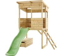Westmann Maison en bois sur pilotis Wildnis Maison de jeu avec toboggan Nature 241x167x205 cm