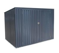 Westmann Métal Box pour poubelles 73 gris foncé 100x235x131 cm
