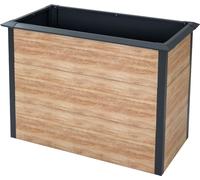 Westmann Métal Lit surélevé Primus-Multi M avec protection anti-limaces aspect bois/anthracite 100x50x77 cm
