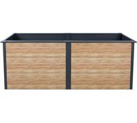 Westmann Métal Lit surélevé Primus-Multi XL avec protection anti-limaces aspect bois/anthracite| 200x100x77 cm