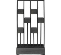 Westmann Mur de plantes en bois Ulla gris foncé 90x45x170 cm