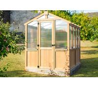 Westmann Serre de jardin en bois et polycarbonate Paul - 4,85 m² - YD12842