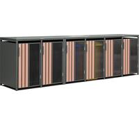 Westmann Status 6 Box pour poubelles en métal 6x240 L Anthracite