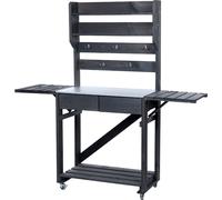 Westmann Table à plantes en bois Fauna Anthracite 157x38x156 cm