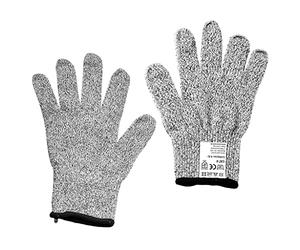 Westmark 10772270 Lot de 2 gants anti-coupures Taille 8 (L), lavables à 30 °C, plastique/polyester, anthracite