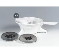 Westmark 1196 22 60 Passoire en plastique avec 2 disques à râper Ø 14 cm, blanc (1 pièce)