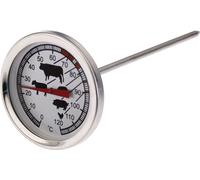 Westmark Thermomètre à Viande, Avec Symboles pour une Lecture Facile, Acier Inoxydable, Argenté/Rouge, 12692270