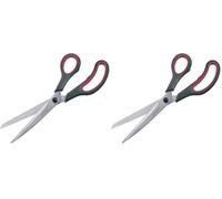 Westmark 137622E1 Ciseaux à papier et bricolage 25 cm Grandes poignées antidérapantes Acier inoxydable/plastique Noir/rouge/argenté (Lot de 2)