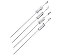 Westmark 15972270 Lot de 4 brochettes extra longues en acier inoxydable Argenté 42 cm