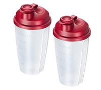 Westmark 2 Gobelets Mélangeurs/Shakers avec Echelle de mesure, Disque Mélangeur amovible et Bec verseur refermable, Capacité : 0,5 L