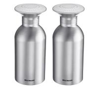 Westmark 2 Salière Gastro Omega - salière Pratique pour la Restauration et Les Cuisines Professionnelles, également adaptée au Sucre et au sel, avec Couvercle - INOX, 650 ML