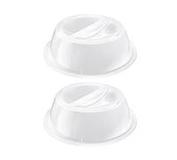 Westmark 224622E3 Lot de 2 cache-assiettes en plastique Blanc Ø 27,5 cm