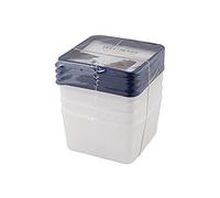 Westmark Boîte de congélation 25142270 Polyéthylène Blanc/Bleu 0,5 L 11,3 x 11,3 x 6,4 cm 4 pièces