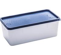 Westmark 25432270 Boîtes de congélation Trio 3 pièces 1,0l en PE, Blanc/Bleu, 21,2 x 11,2 x 6,4 cm