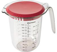 Westmark 30662270 WESTMARK Pot à mesurer avec couvercle, 1 litre, rouge/clair