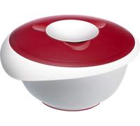 Westmark 315-5227R Bol mélangeur 3,5L avec couvercle anti-éclaboussures, blanc/rouge