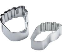 Westmark 31972260 Emporte-pièces Pieds de fromage, acier inoxydable, H 6,5, 8 et 11 cm, argent, 3 pièces (1 set)