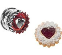Westmark 35042291 Emporte-pièces Linzer Acier inoxydable, cœur, argent (1 pièce)