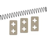 Westmark 40732250 Set de plaquettes de rechange et ressort pour Dénoyauteur à cerises 4 pièces, Acier Inoxydable, Argent, 15 x 10 x 10 cm