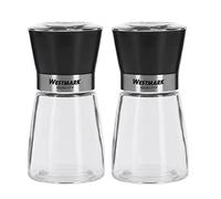 Westmark 63552260 Moulin à épices avec broyeur en céramique, verre/céramique/plastique Transparent/noir/argenté