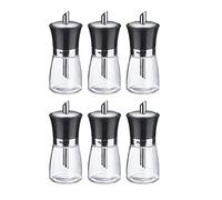 Westmark 63592611 Présentoir à sucre avec 6 dosettes Capacité 190 ml Verre Acier inoxydable/Plastique Noir Transparent/Noir/Argent
