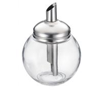 Westmark 654-42260 Doseur de sucre ROMA verre, 250ml, hauteur : 12cm, argent/transparent (1 pièce)