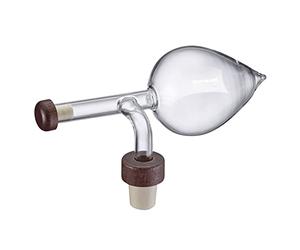 Westmark 99093380 Cuillère doseuse 150 ml pour mesurer et décanter en même temps Verre/Plastique/Bois Gourmet Transparent/Marron
