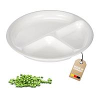 Westmark Assiette à Compartiments pour Micro-Ondes, 3 Compartiments Séparés, ø 25 cm, Plastique, Couleur: Blanc, 22402270
