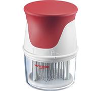 Westmark Attendrisseur avec 35 lames en acier inoxydable, plastique/acier inoxydable, blanc/rouge, 62132260