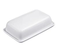 Westmark Beurrier - décoratif, longueur 18,5 cm | Pour la présentation à table, céramique, blanc, 20892260