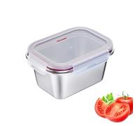 Westmark Boîte à déjeuner en acier inoxydable - Boîte à déjeuner étanche - Passe au micro-ondes et au four, sans BPA - Boîte à bento pour l'école, le travail et la garderie - Argent, 1000 ml