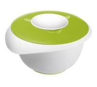 Westmark Bol de Mélange avec Couvercle Deux Parties, 2,5 L, Avec Verseur, Plastique, Blanc/Vert Pomme, 3153227A