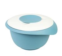 Westmark Bol de Mélange avec Couvercle Deux Parties, 3,5 L, Avec Verseur, Plastique, Blanc/bleu, 3155227B