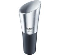 Westmark Bouchon de Bouteille de Vin, Monopol Edition, Acier Inoxydable/Silicone, Silvio, Argenté/Noir, 61913360