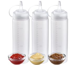 Westmark Bouteille à Presser - Dosage Précis et Remplissage Propre des Bouteilles Stables avec de la Mayo, Sauce Bbq et autres Liquides, Hygiénique, sans BPA - 240 ml