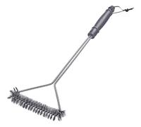 Westmark Brosse à Barbecue 46 cm - Manche Long, idéal pour Nettoyer Votre Barbecue, qu'il Soit en Fonte ou en Acier Inoxydable, avec Sangle en Cuir Pratique - Acier Inoxydable, PP