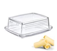 Westmark Butter Dish, Decorative, Length: 14.3 cm, Glass, Transparent, 20852260