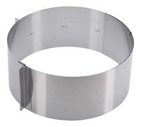 Westmark Cercle à Gâteau, extra haut, Ø 16 - 30 cm variable, acier inoxydable, argenté, 31312260