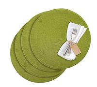 Westmark Circle 01211095154 Lot de 4 Sets de Table synthétiques lavables Vert Ø 38 cm